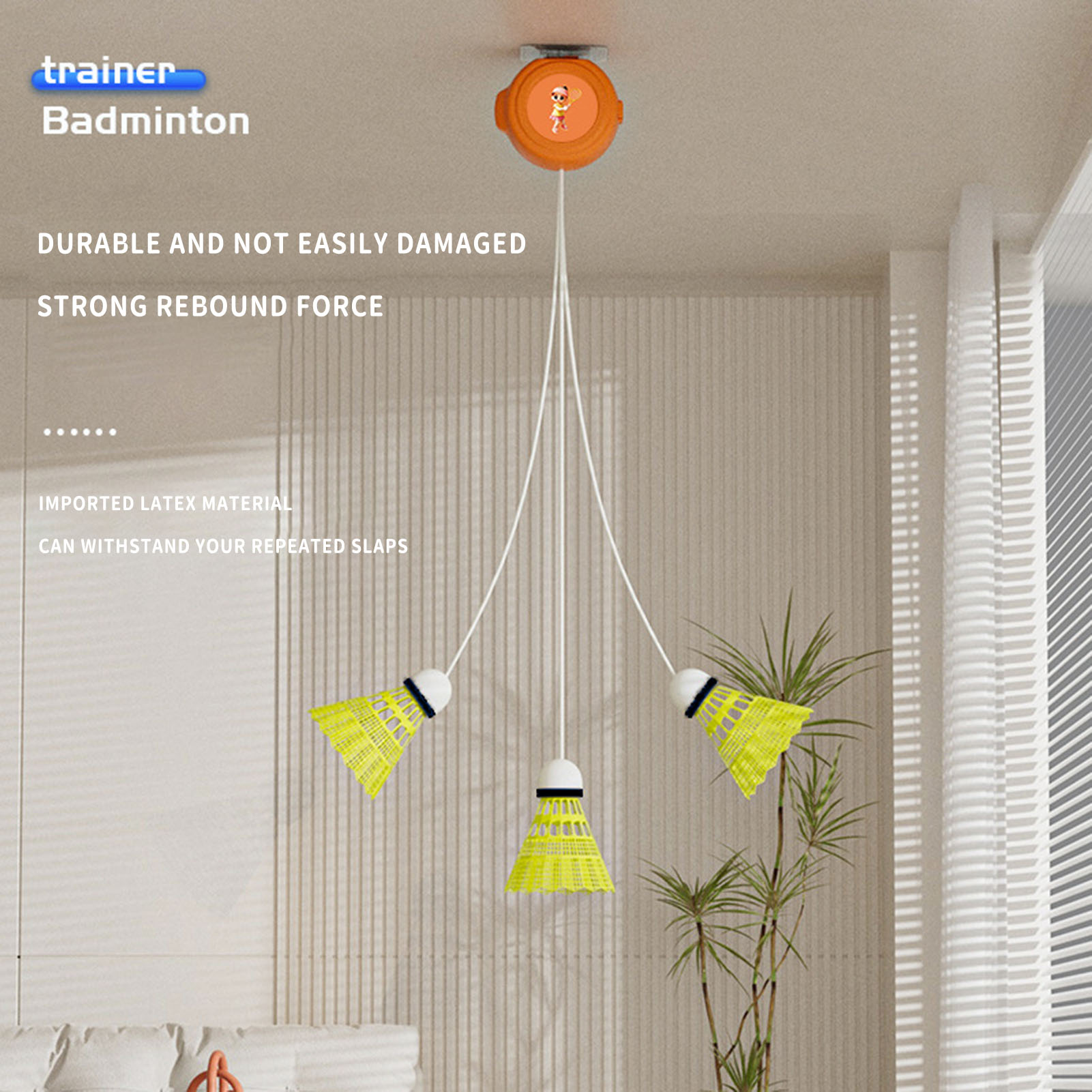 Automatic Retractable Badminto - огляд і ціна Badminton Rebound Trainer